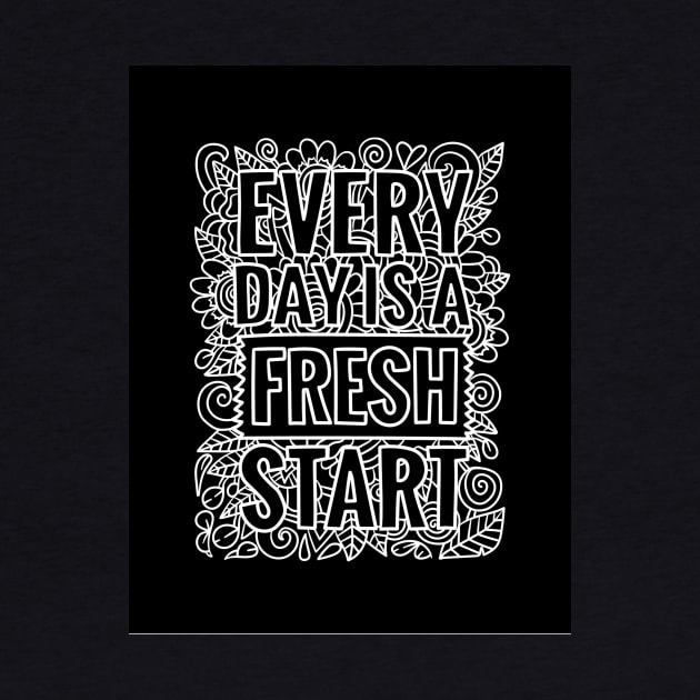 fresh start t-shirt by Wilanrod Studio